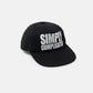 SimplyComplicated - DIRECTOR 5 PANEL CAP - BLACK