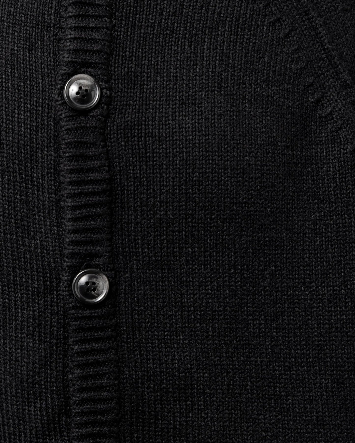 SimplyComplicated - DISTRESSED COTTON CARDIGAN - BLACK