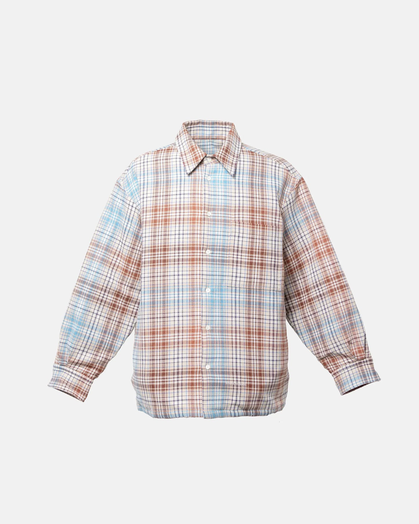 SimplyComplicated - FLANNEL CHECK OVER SHIRT - PLAID CHECK