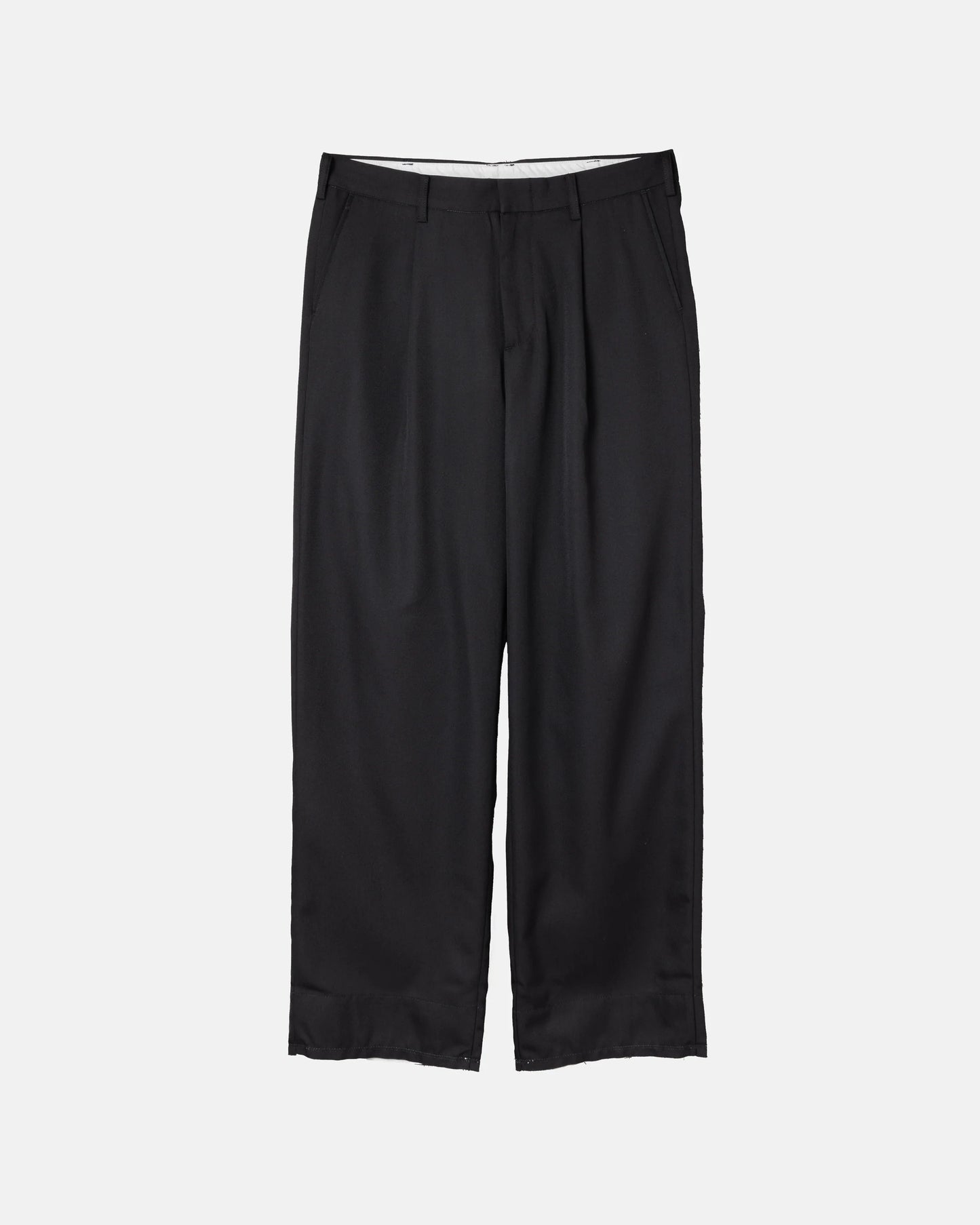 SimplyComplicated - MARBELT TROUSERS - BLACK