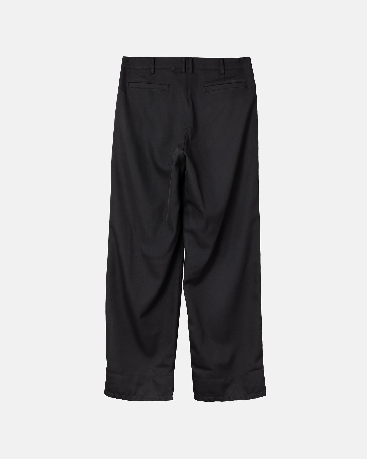 SimplyComplicated - MARBELT TROUSERS - BLACK