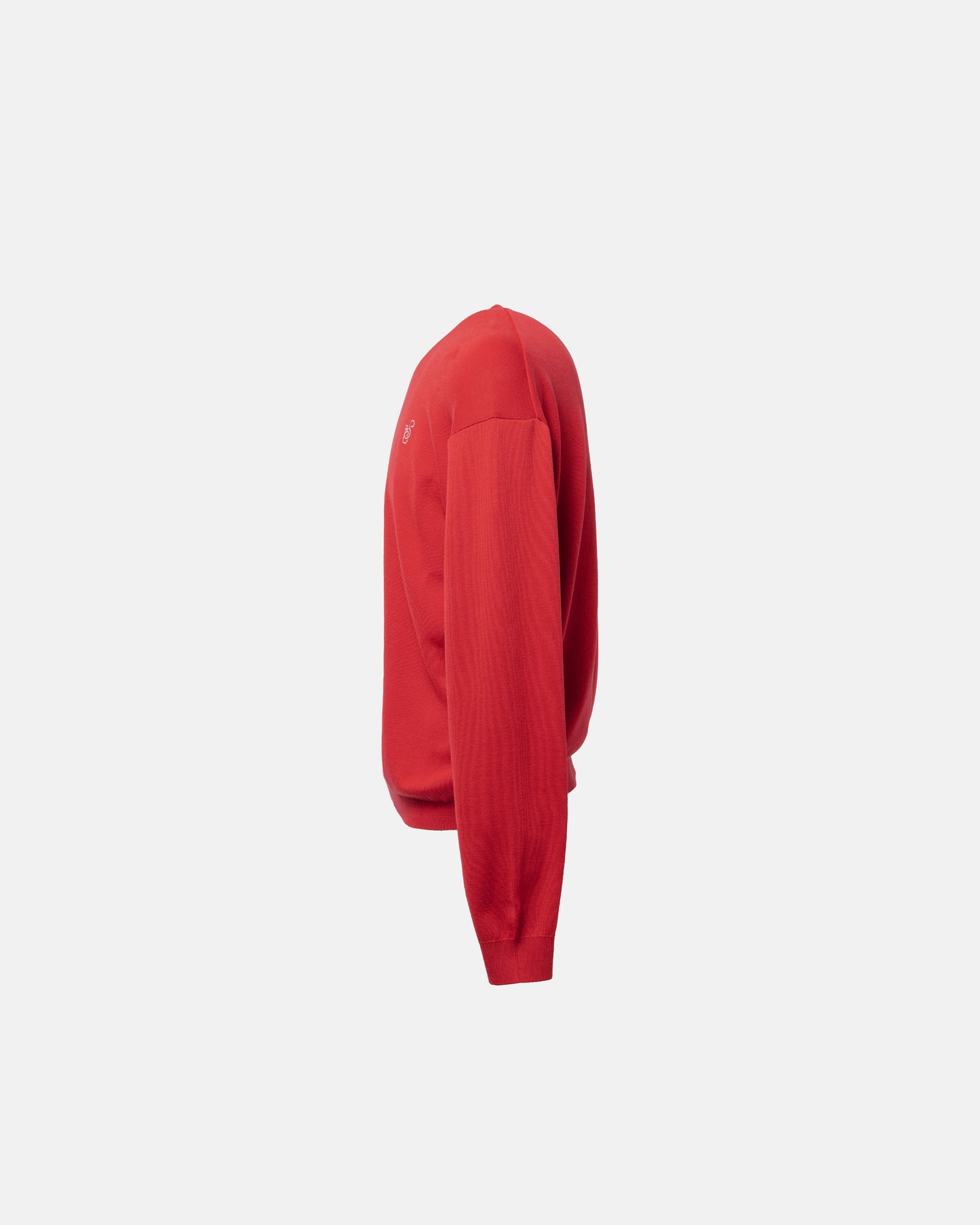 SimplyComplicated - SCRIPT KNIT L/S TEE - RED
