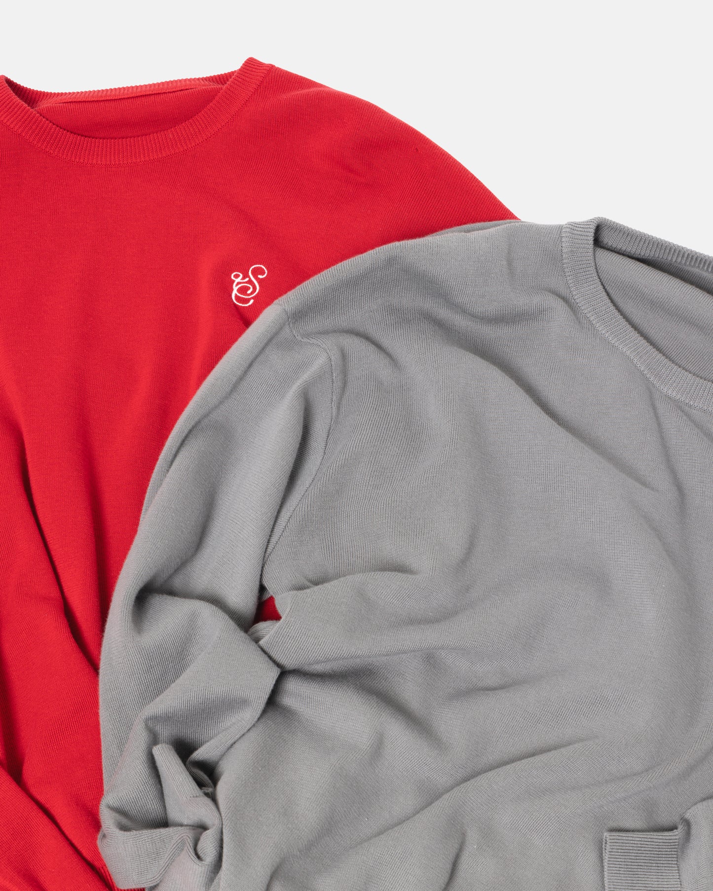 SimplyComplicated - SCRIPT KNIT L/S TEE - DARK GRAY