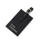 SimplyComplicated - TRAVELER LEATHER TAG - BLACK