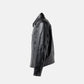 SimplyComplicated - WORKER LEATHER JACKET - BLACK