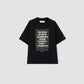 JOHN MASON SMITH / JANE SMITH - JAI TANJU END OF THE WORLD SHOT S/S T-SHIRT - BLACK