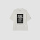 JOHN MASON SMITH / JANE SMITH - JAI TANJU END OF THE WORLD SHOT S/S T-SHIRT - WHITE