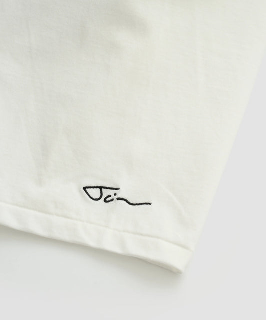 JOHN MASON SMITH / JANE SMITH - JAI TANJU END OF THE WORLD SHOT S/S T-SHIRT - WHITE