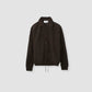 JOHN MASON SMITH / JANE SMITH - 5G REVERSE STICHES POLO COLLAR KNIT CARDIGAN - BROWN