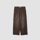 JOHN MASON SMITH / JANE SMITH - 8W COTTON CORDUROY TUCK 5 POCKET PANTS - BROWN