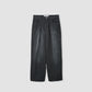 JOHN MASON SMITH / JANE SMITH - 8W COTTON CORDUROY TUCK 5 POCKET PANTS - GRAY