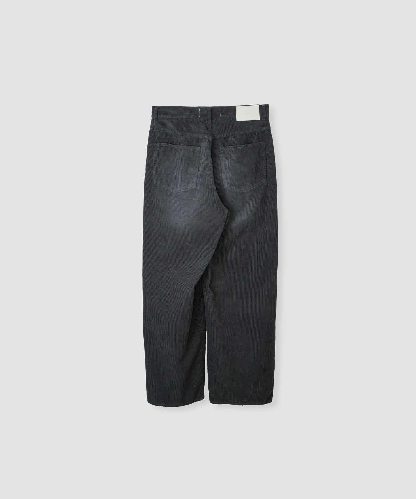 JOHN MASON SMITH / JANE SMITH - 8W COTTON CORDUROY TUCK 5 POCKET PANTS - GRAY