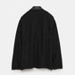 08sircus - Wool tweed coverall - BLACK