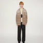 JOHN MASON SMITH / JANE SMITH - COTTON FLANNEL OVERSIZED SHIRT - GRAY CHECK