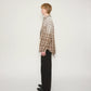 JOHN MASON SMITH / JANE SMITH - COTTON FLANNEL OVERSIZED SHIRT - GRAY CHECK