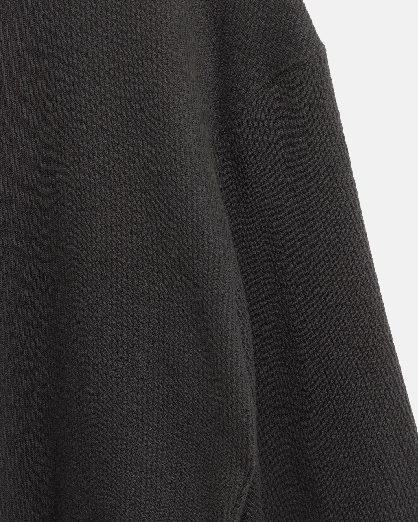 SimplyComplicated - HONEYCOMB WAFFLE HOODIE - BLACK