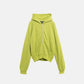 SimplyComplicated - KNITTED ZIP HOODIE - GREEN TEA