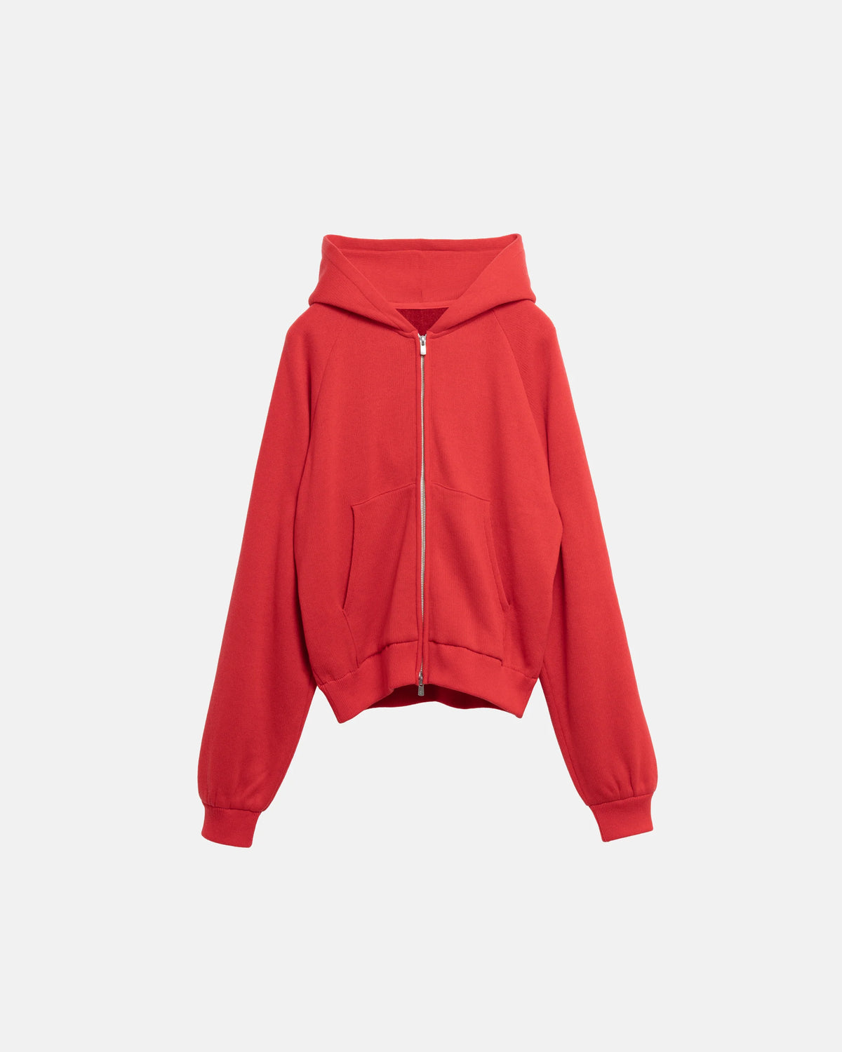 SimplyComplicated - KNITTED ZIP HOODIE - RED