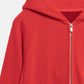 SimplyComplicated - KNITTED ZIP HOODIE - RED