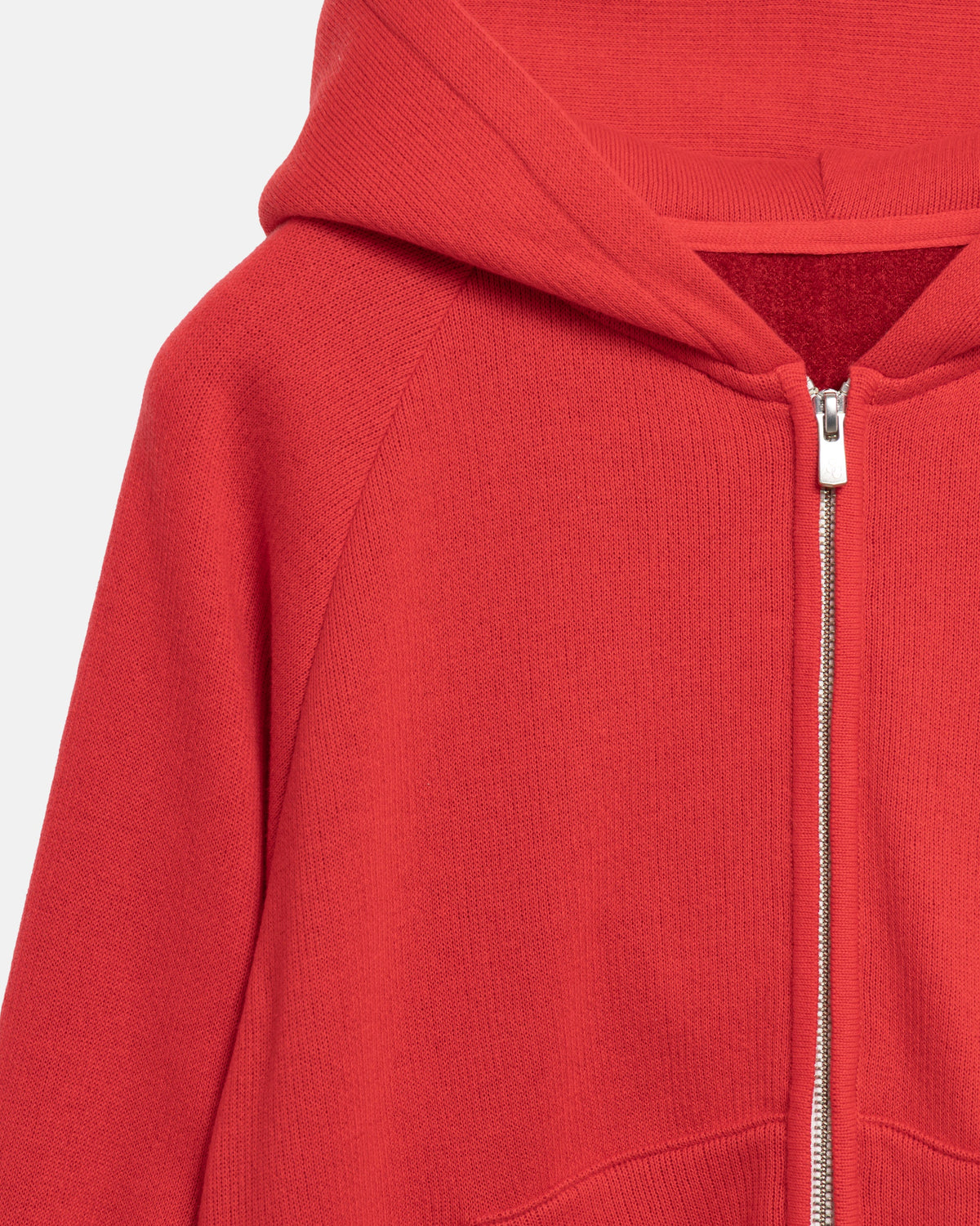 SimplyComplicated - KNITTED ZIP HOODIE - RED