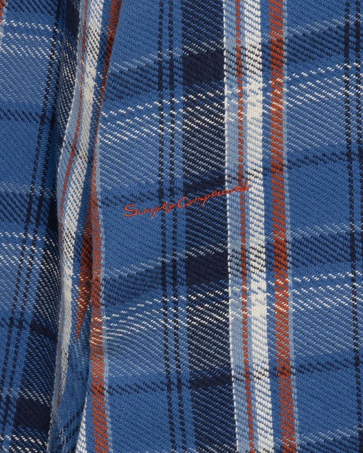 SimplyComplicated - RAW EDGE CHECK SHIRT - BLUE CHECK