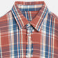SimplyComplicated - RAW EDGE CHECK SHIRT - RED CHECK