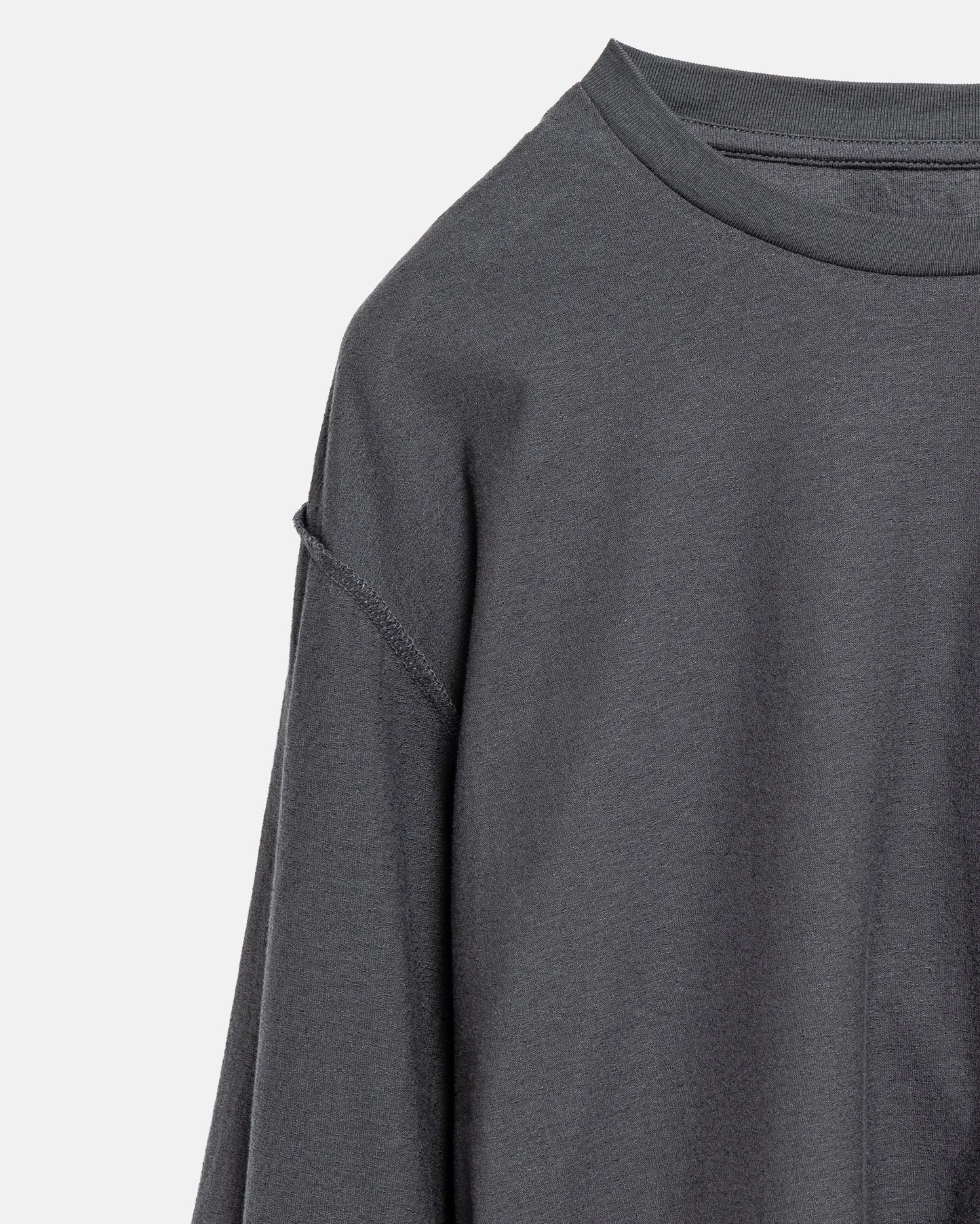 SimplyComplicated - SLAB L/S TEE - CHARCOAL
