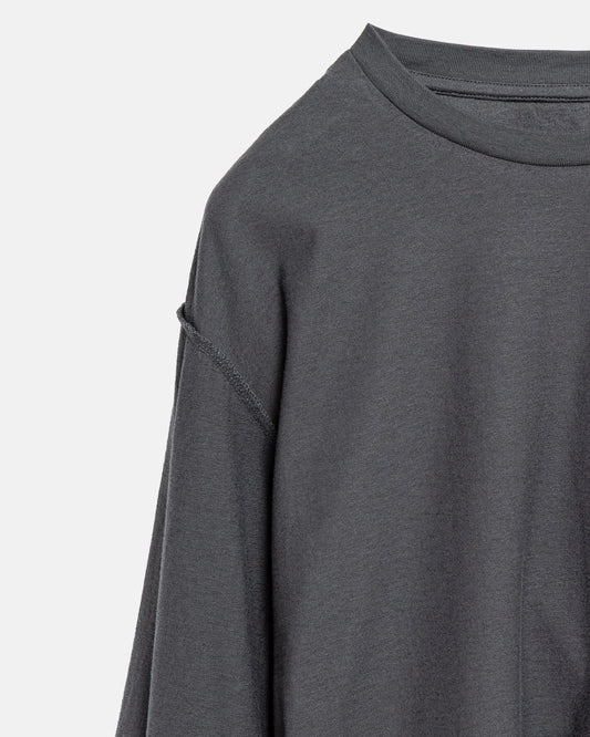 SimplyComplicated - SLAB L/S TEE - CHARCOAL