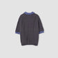 JOHN MASON SMITH / JANE SMITH - 3G KNIT POLO - PURPLE MIX
