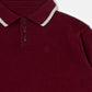 SimplyComplicated - EDGE LINE KNIT POLO - BORDEAUX