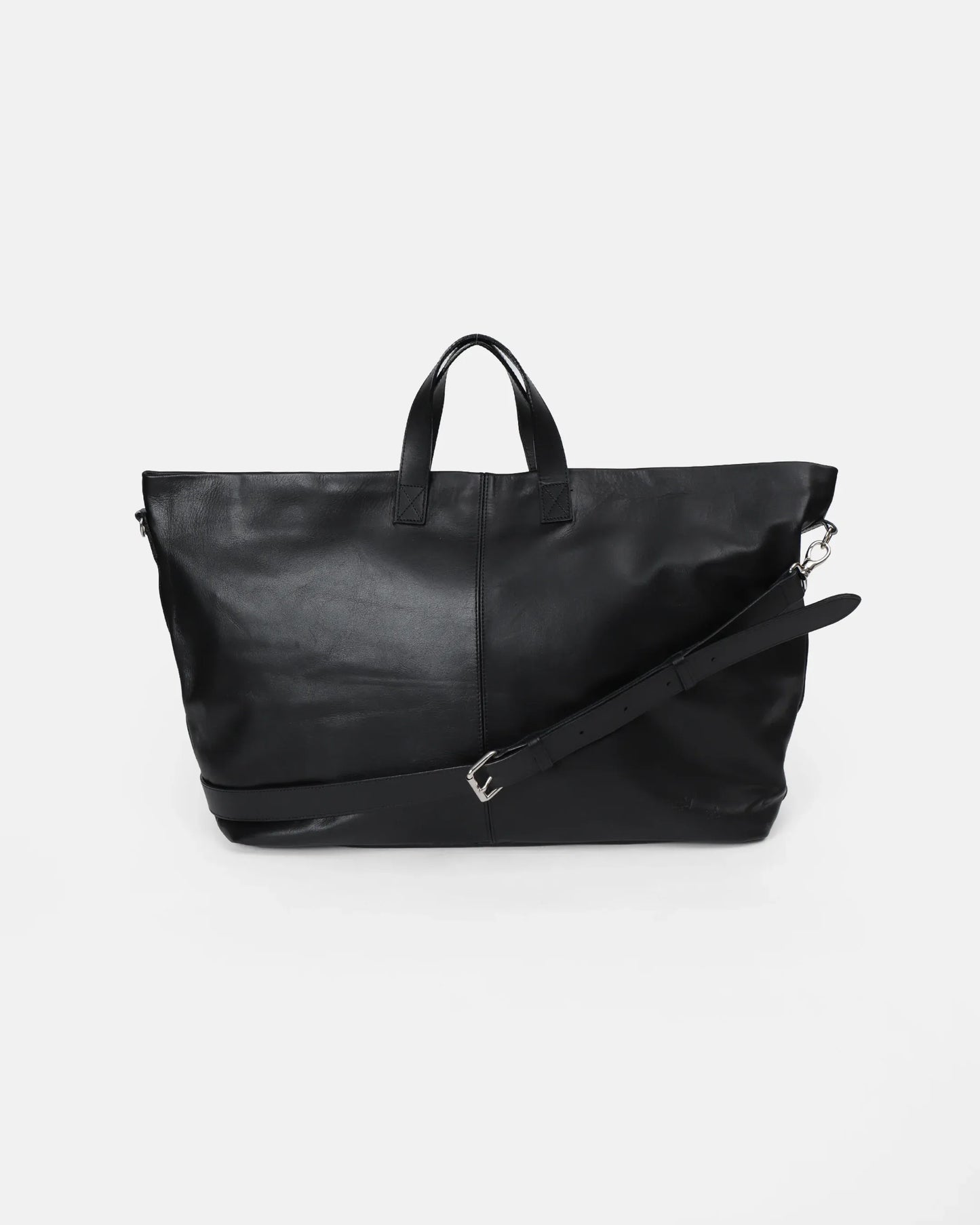 SimplyComplicated - ESSENTIAL LEATHER TOTE BAG - BLACK
