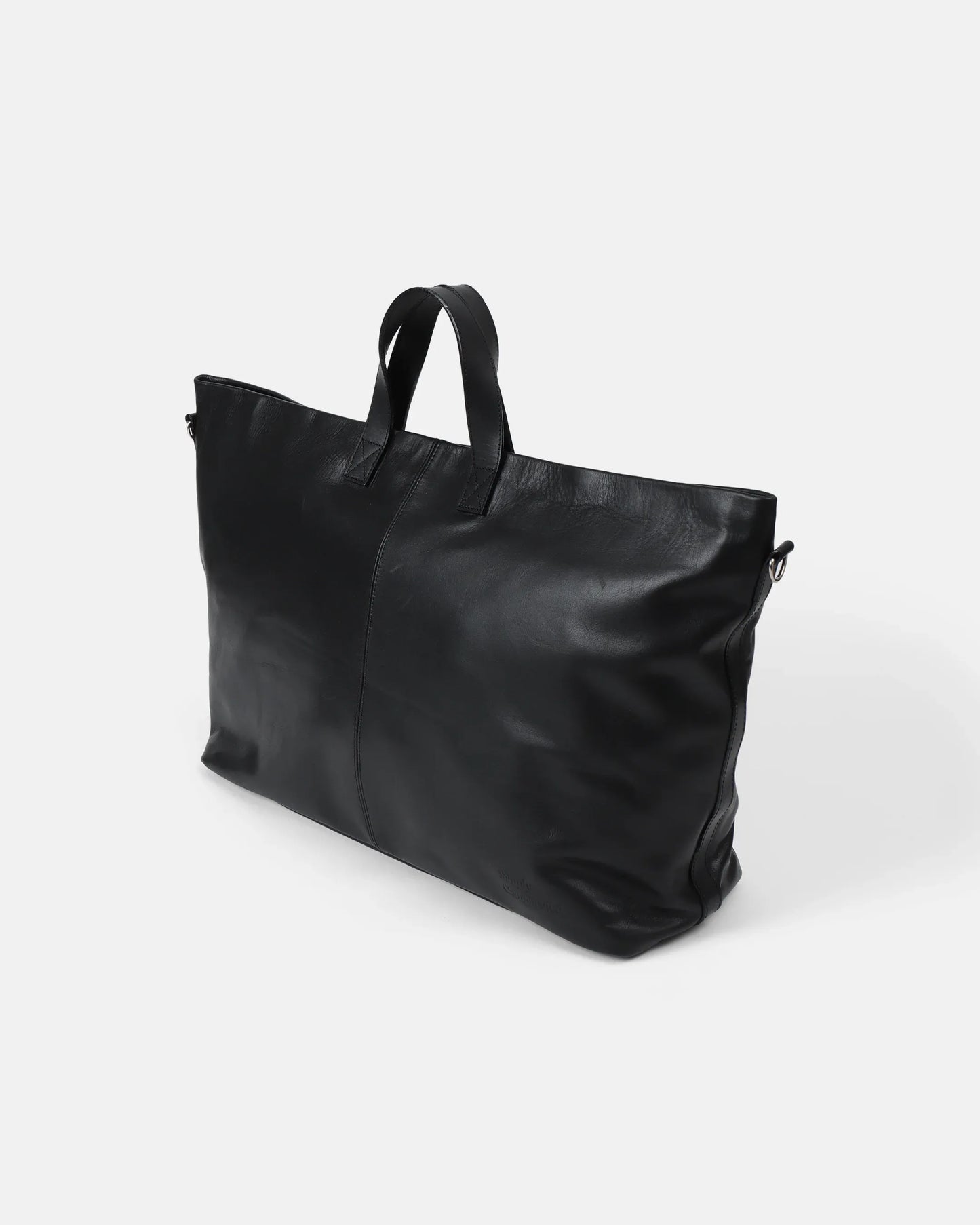 SimplyComplicated - ESSENTIAL LEATHER TOTE BAG - BLACK