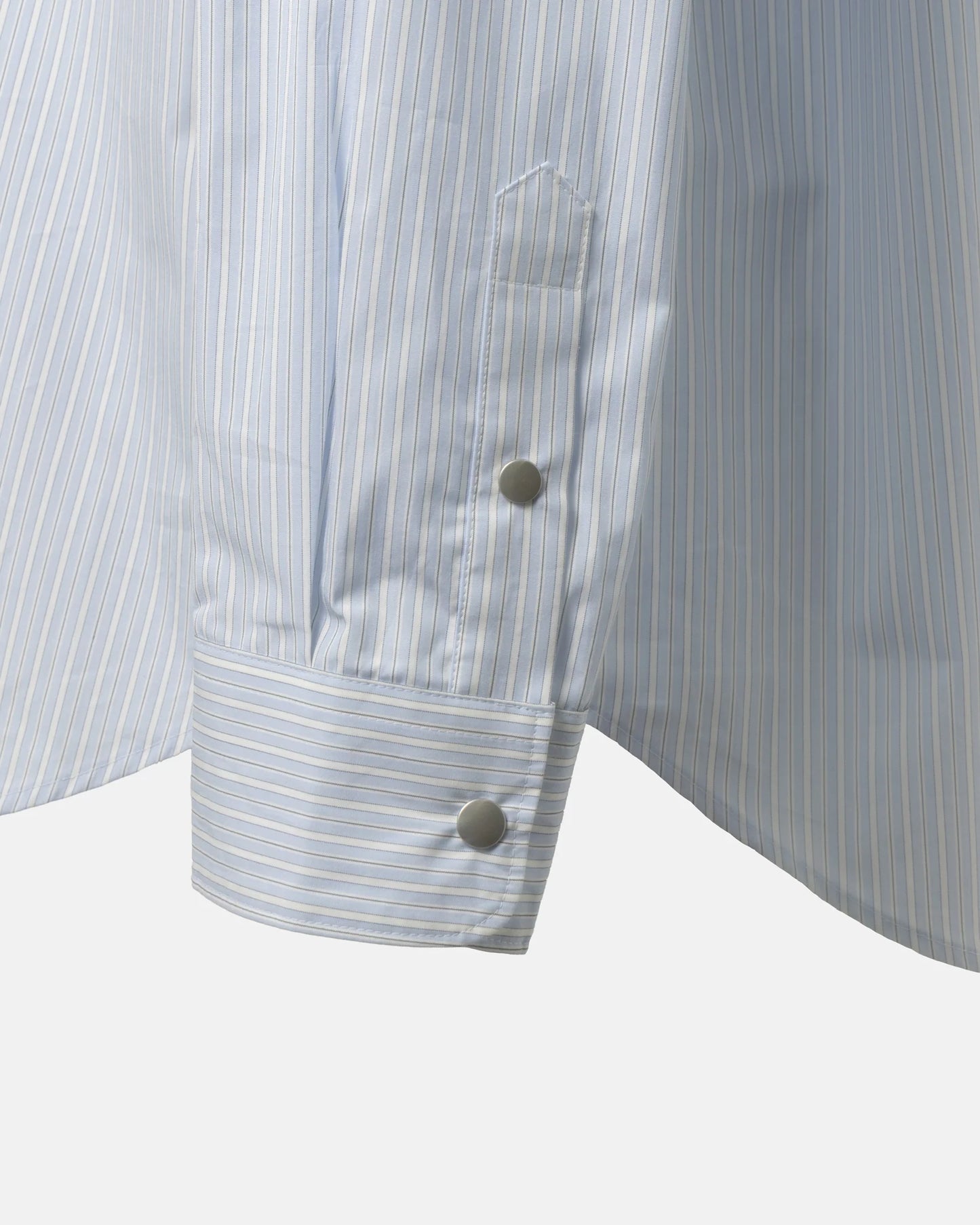SimplyComplicated - FLUX BUTTON UP SHIRT - BLUE STRIPE