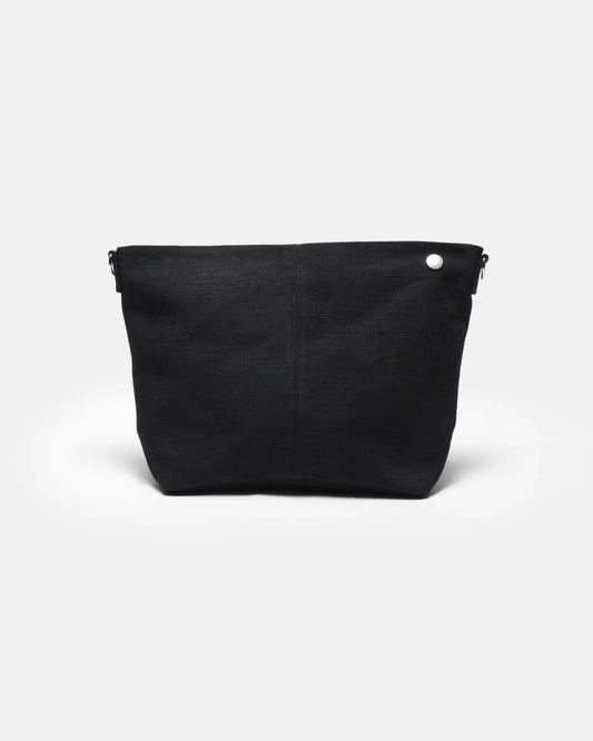 SimplyComplicated - JUTE CANVAS MINI BAG - BLACK