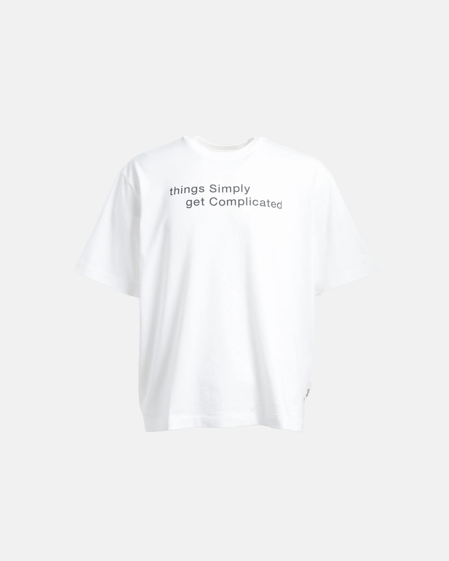 SimplyComlicated - MESSAGE TEE - WHITE