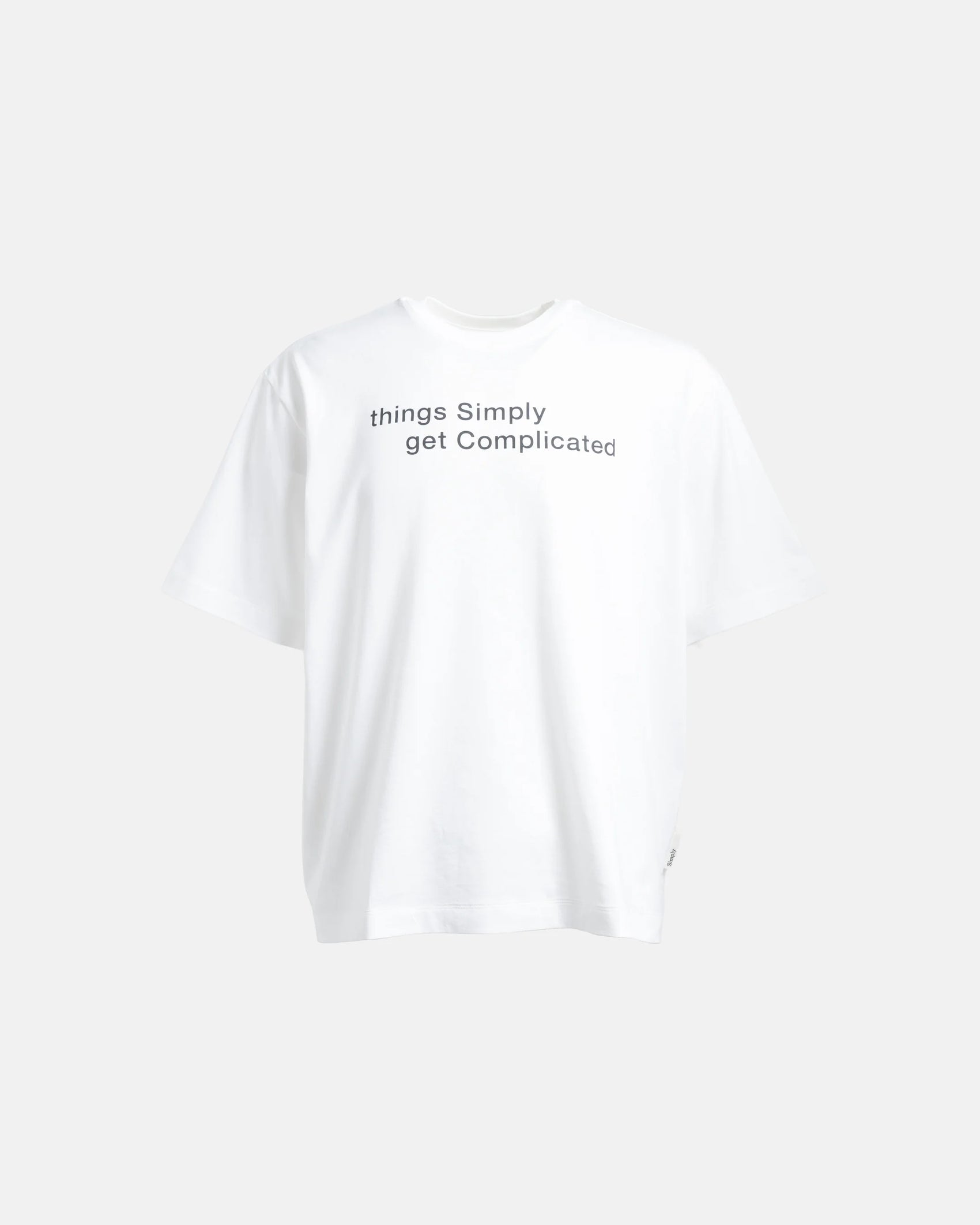 SimplyComlicated - MESSAGE TEE - WHITE