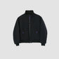 JOHN MASON SMITH / JANE SMITH - NYLON TASLAN REVERSIBLE SHELLED FLEECE JACKET - BLACK