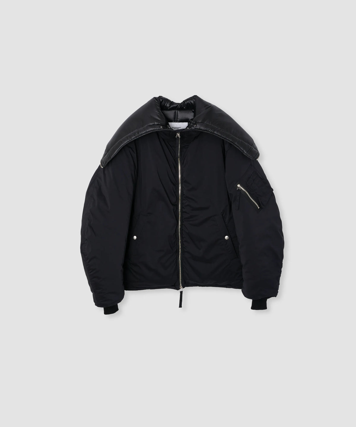 JOHN MASON SMITH / JANE SMITH - 40d NYLON TAFFETA TACTICAL ZIP BLOUSON - BLACK