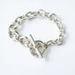 WAKAN SILVER SMITH - Hook connect bracelet gradually (XLARGE) - SILVER