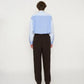 JOHN MASON SMITH / JANE SMITH - SILK NOIL GARMENT DYE PAJAMA PANTS - BROWN