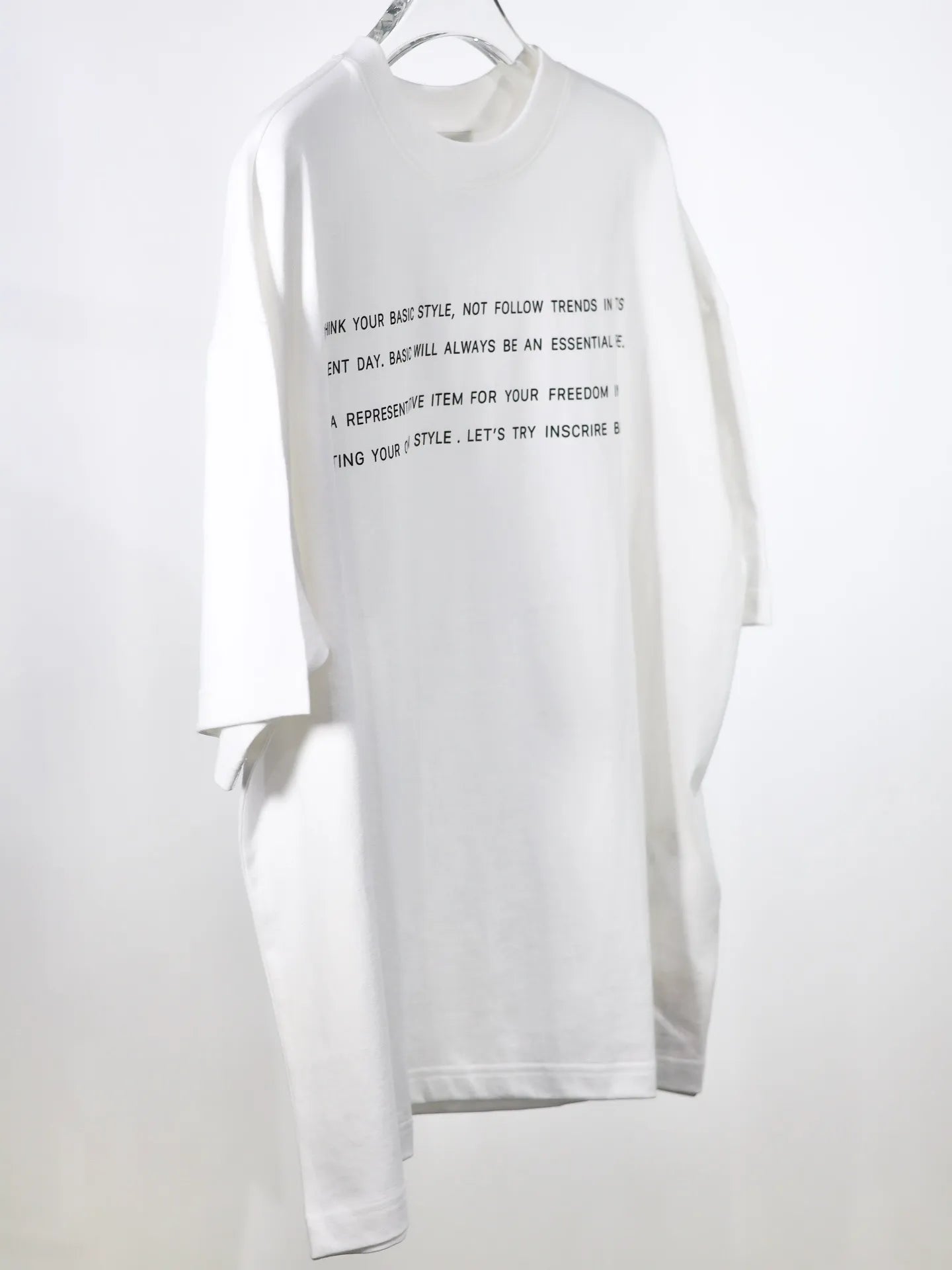 INSCRIRE - BASIC LOOSE FIT TEE - WHITE