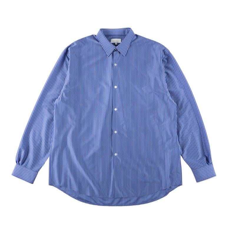 KANEMASA PHIL. 46G Modest Stripe L/S Shirt - PS BLUE – un