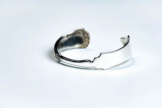 WAKAN SILVER SMITH - Cutlery Butter Knife Bangle (燻し仕上げ) - SILVER