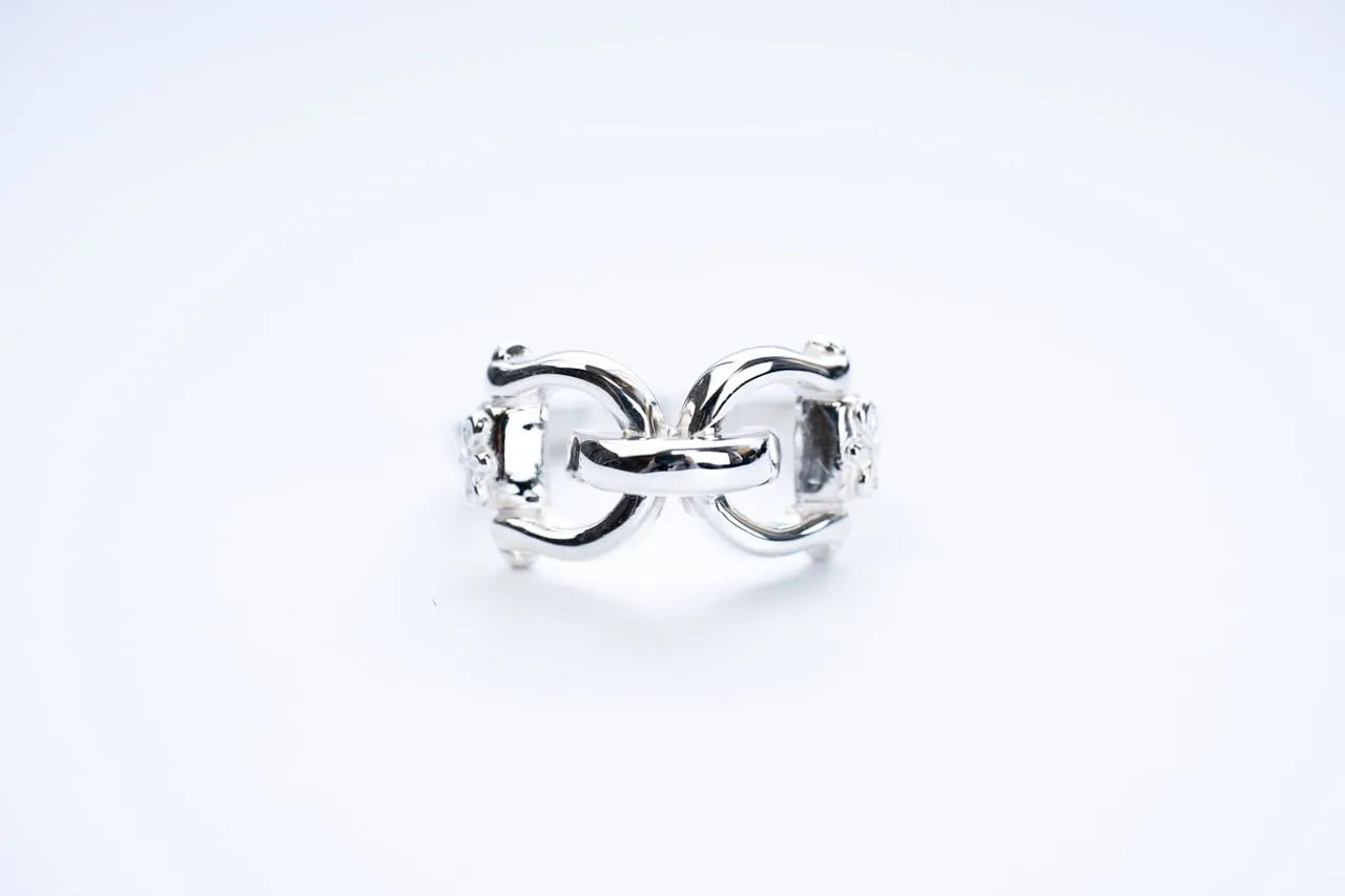 WAKAN SILVER SMITH - Horse bit ring - SILVER
