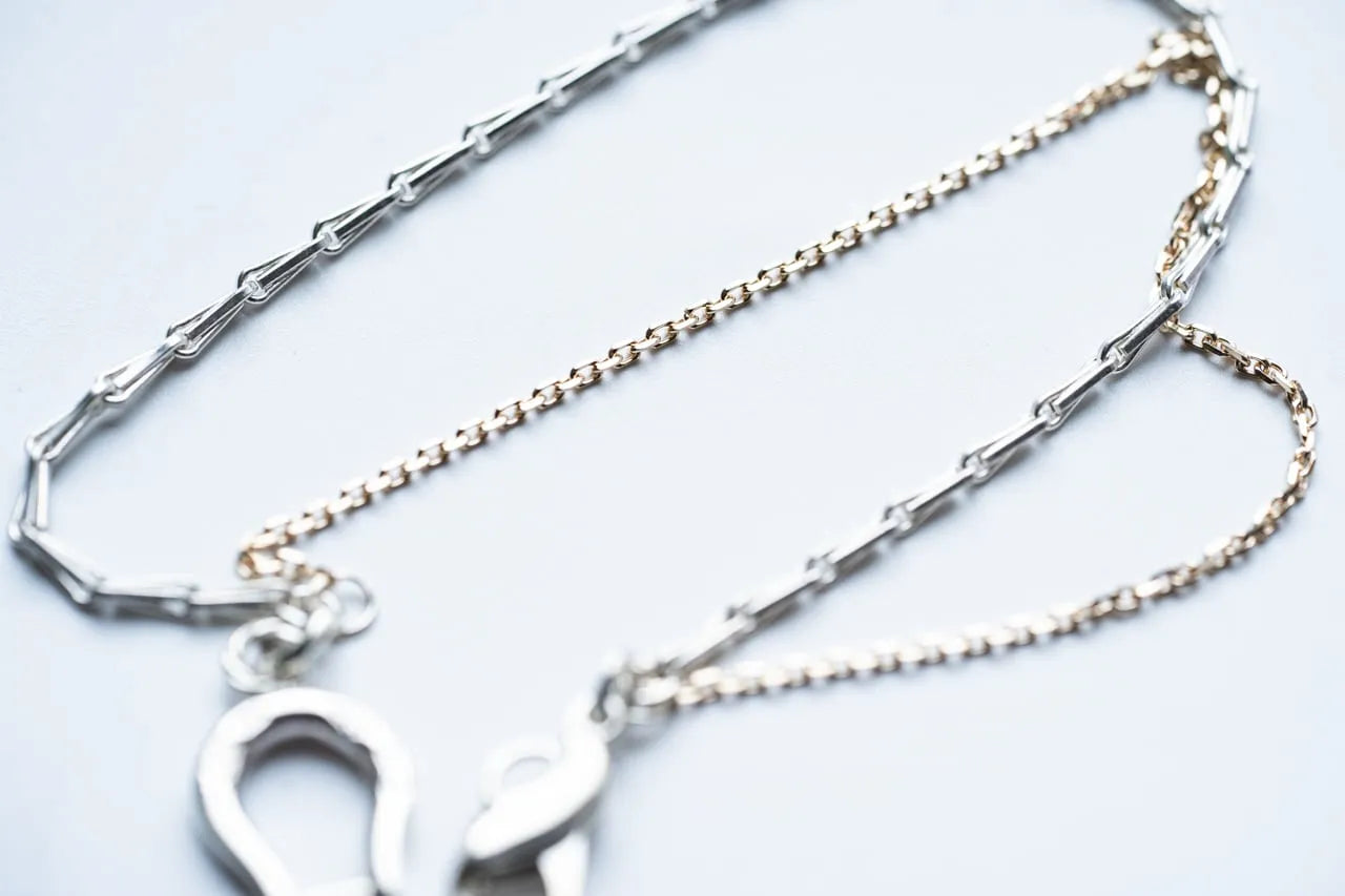 WAKAN SILVER SMITH - K10 Horse shoe combination bracelet (TYPE A) - SILVER