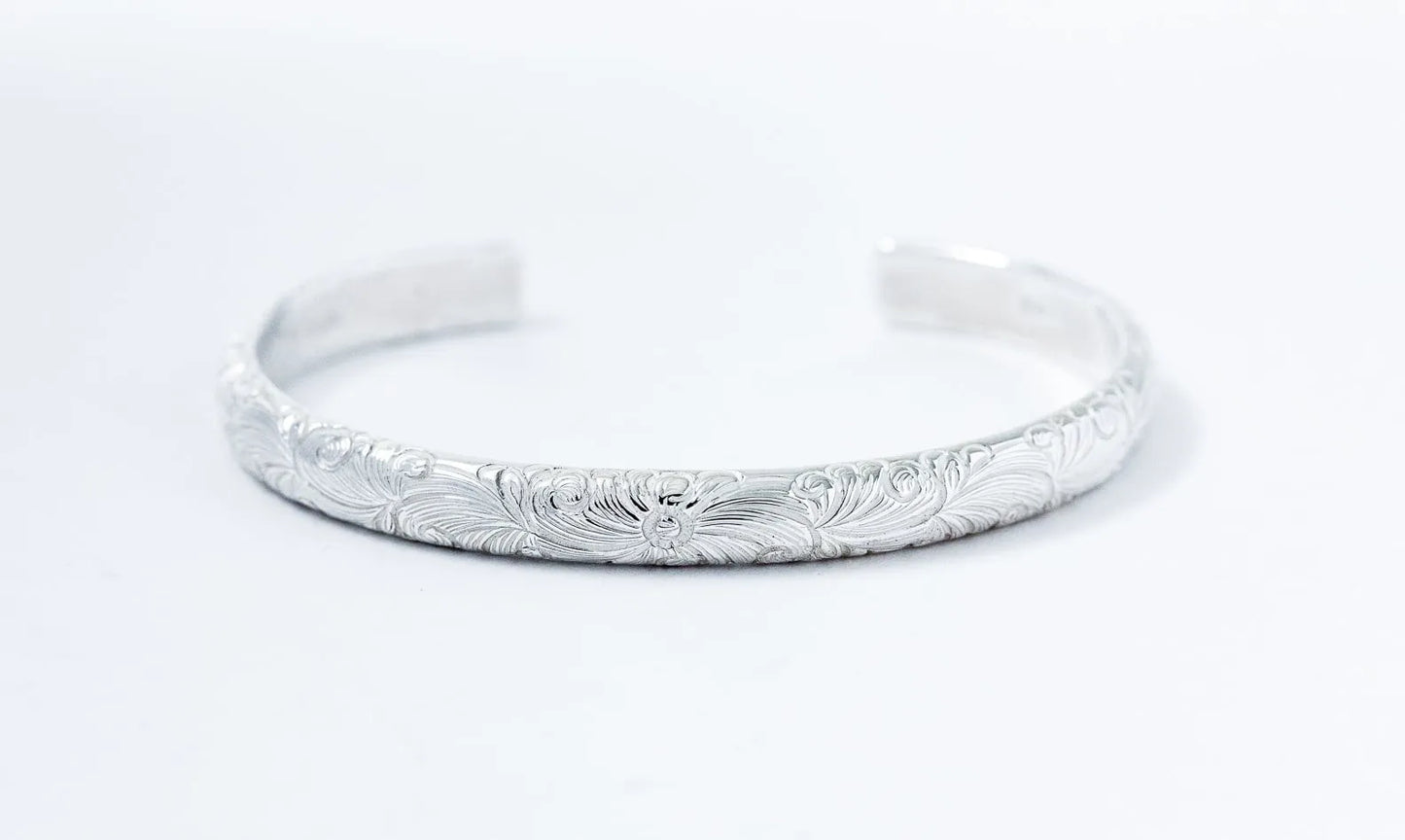 WAKAN SILVER SMITH - Arabesque bangle S - SILVER