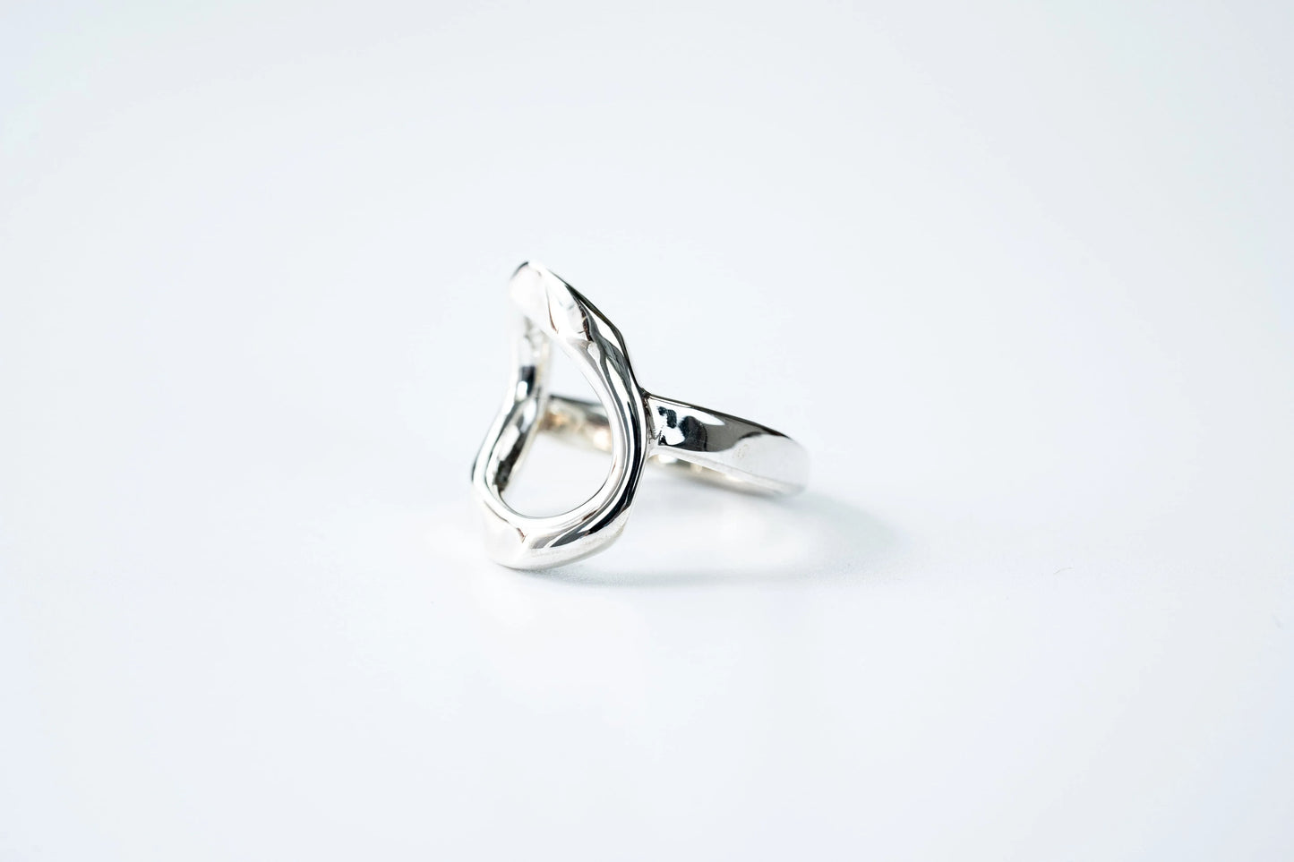 WAKAN SILVER SMITH - See through curve ring M  - SILVER