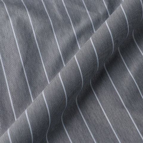 KANEMASA PHIL. - 46G Atmosphere Stripe Shirt - BLUE(Gloucester blue)