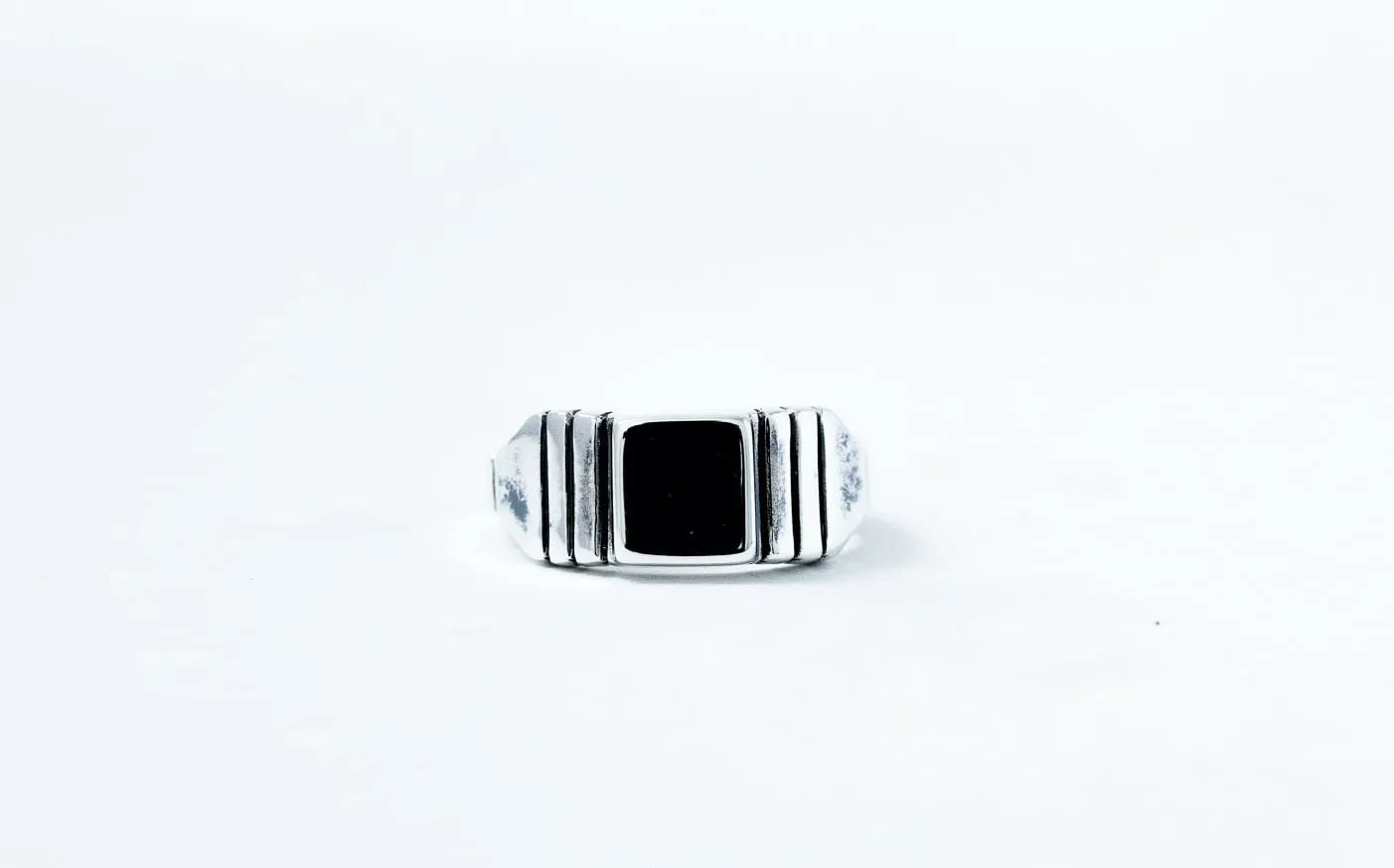 WAKAN SILVER SMITH - Brick ring【Signet】 - SILVER