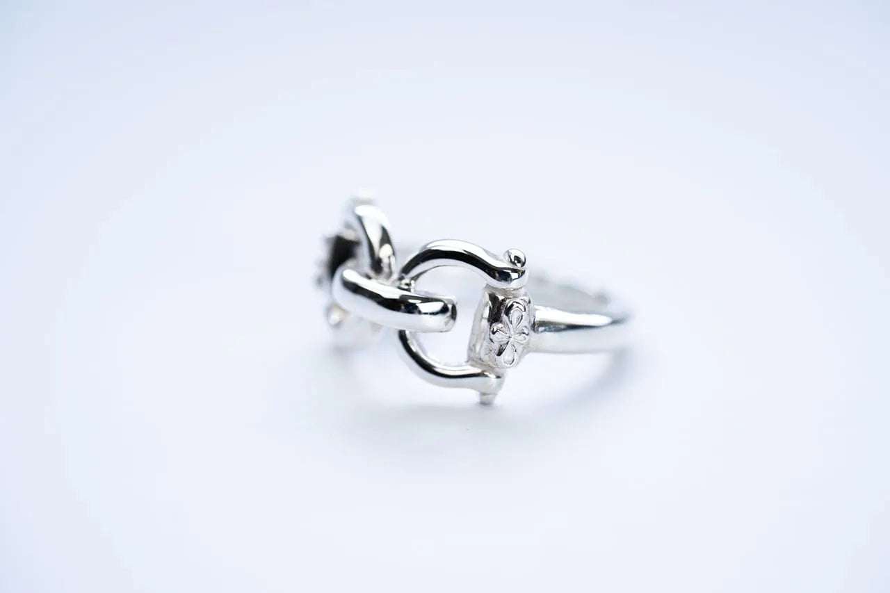 WAKAN SILVER SMITH - Horse bit ring - SILVER